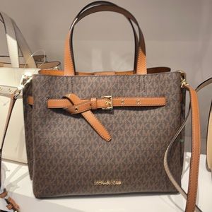 Michael Kors Emilia Large Satchel Brown
